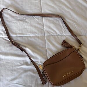 Michael Kors Tan Crossbody Bag with Tassel